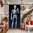 thumbnail image 4 of Cartoon Skeleton Halloween Decoration Spooky Theme Party Backdrop for Halloween Party Indoor Decoration Horror Event, 4 of 8