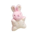 thumbnail image 2 of Simulation Rabbit Plush Toy,Soft Cotton Huggable Doll,Exquisite Embroidery Vivid Facial Features,Lightweight Portable Size,Safe Non-Irritating Skin-Friendly Fabric,Emotional Soothing Healing Toy, 2 of 6
