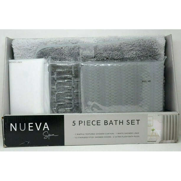 Nueva Spa 5Piece Bath Set Grey