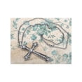 thumbnail image 2 of Metal Tone Leaf Ended Cross Vintage Inspired Vines Crystal Element Necklace, 2 of 6