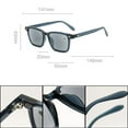 thumbnail image 3 of Men's Tinted Grey Reading Glasses Women's Square Classic Transparent Readers Sunglasses UV400 +1.00, 3 of 4
