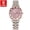 Steel band_Pink, variant on Women's Luxury Watch – Rose Gold Stainless Steel, Waterproof, Date Display
