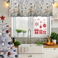 thumbnail image 5 of Watercolor Floral Curtain Valances for Windows, Kitchen Valance Window Treatments Panel 2 Pack, Spring Blooms Botanical Rod Pocket Short Curtains for Bathroom Bedroom 60 x 18 Inch, 5 of 8