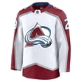 thumbnail image 2 of Men's Fanatics Nathan MacKinnon White Colorado Avalanche Away Premium Jersey, 2 of 6