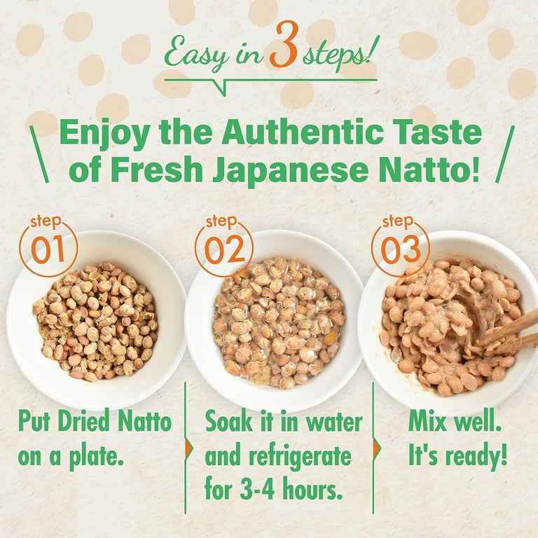 Yamasan Fresh Plant-Based Freeze-Dried Natto Fermented Soybeans