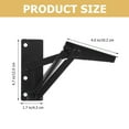 thumbnail image 2 of HONITANO 2 Pairs Lid Support Hinges Rolled Steel Rectangular Storage Solutions, 2 of 5