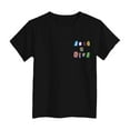 thumbnail image 6 of Gubotare Girls T Shirts Graphic Girls' Casual Short Sleeve T Shirts Kids' Loose Soft Tops (Black,Size 13-14 Years), 6 of 6