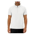 thumbnail image 2 of Men's & Big Short Sleeve Pullover Cage Jacket - Stretch Quick Dry, Quarter Zip, Mockneck Shirt Size L-8XL White, 2 of 9
