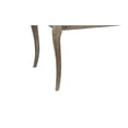 thumbnail image 3 of Benzara Rectangular Wooden Frame Dining Table with Saber Legs, Brown, 3 of 4