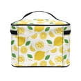 thumbnail image 4 of HELLHERO Lemons Portable Makeup Brush Bag Double Layer Travel Makeup Bag Adult Travel Portable Brush Holders, 4 of 6