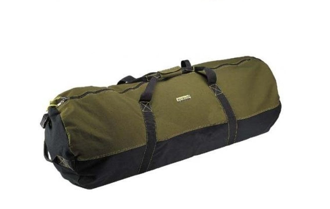 Outback Mens Heavy-Duty COLOSSAL Canvas Black Duffle Bag Travel Luggage 72"x 22" 