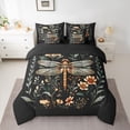 thumbnail image 2 of jejeloiu 3D Colorful Flower 7-Piece Bedding Comforter Set,Natural Floral Blossom King Bedding Sets For Girls Reversible, 2 of 8