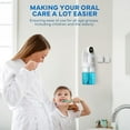 thumbnail image 6 of Automatic Mouthwash Dispenser for Bathroom, 21.12 oz(600 ml) Touchless Smart Mouth Wash Dispenser with 4 Magnetic Cup, 4 Dispensing Levels Wall Mounted Auto Mouthwash Dispenser for Home Kids, 6 of 11