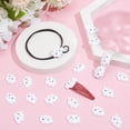 thumbnail image 5 of 1set 100 Pcs White Cloud Resin Cabochons 15x22x4.5mm, 5 of 6