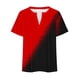 thumbnail image 5 of Plus Size Mujeres Blusas Cuello en V Casual Suelto Verano Blusa de Manga Corta para el Uso Diario Y Casual, 5 of 5