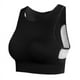 thumbnail image 2 of Sujetador deportivo con espalda cruzada para mujer - Sujetador deportivo de alto impacto para gimnasio, negro, L, 2 of 8