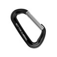 thumbnail image 3 of 12KN D Mosquetón Snap Hook Clip Keyring Holder Key para Camping Senderismo Negro shamjiam Gancho de clip, 3 of 6