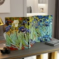 thumbnail image 6 of Red Lantern 2 ft. Short Double Sided Works of Van Gogh Canvas Folding Screen - Irises/Starry Night Over Rhone, 6 of 8