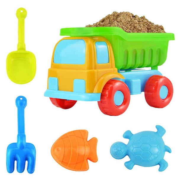 Arena De 5 Uds Para Niños Y Niñas, Juguetes De Playa Para Niños, Plástico Con Volquete, Excavación Y Olaying, Moldes De Animales Marinos Para Niños Y Niñas Guardurnaity OD013416-00