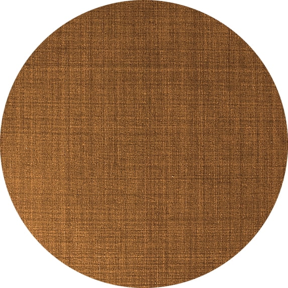 Ahgly Company Indoor Round Oriental Orange Industrial Area Rugs, 6' Round
