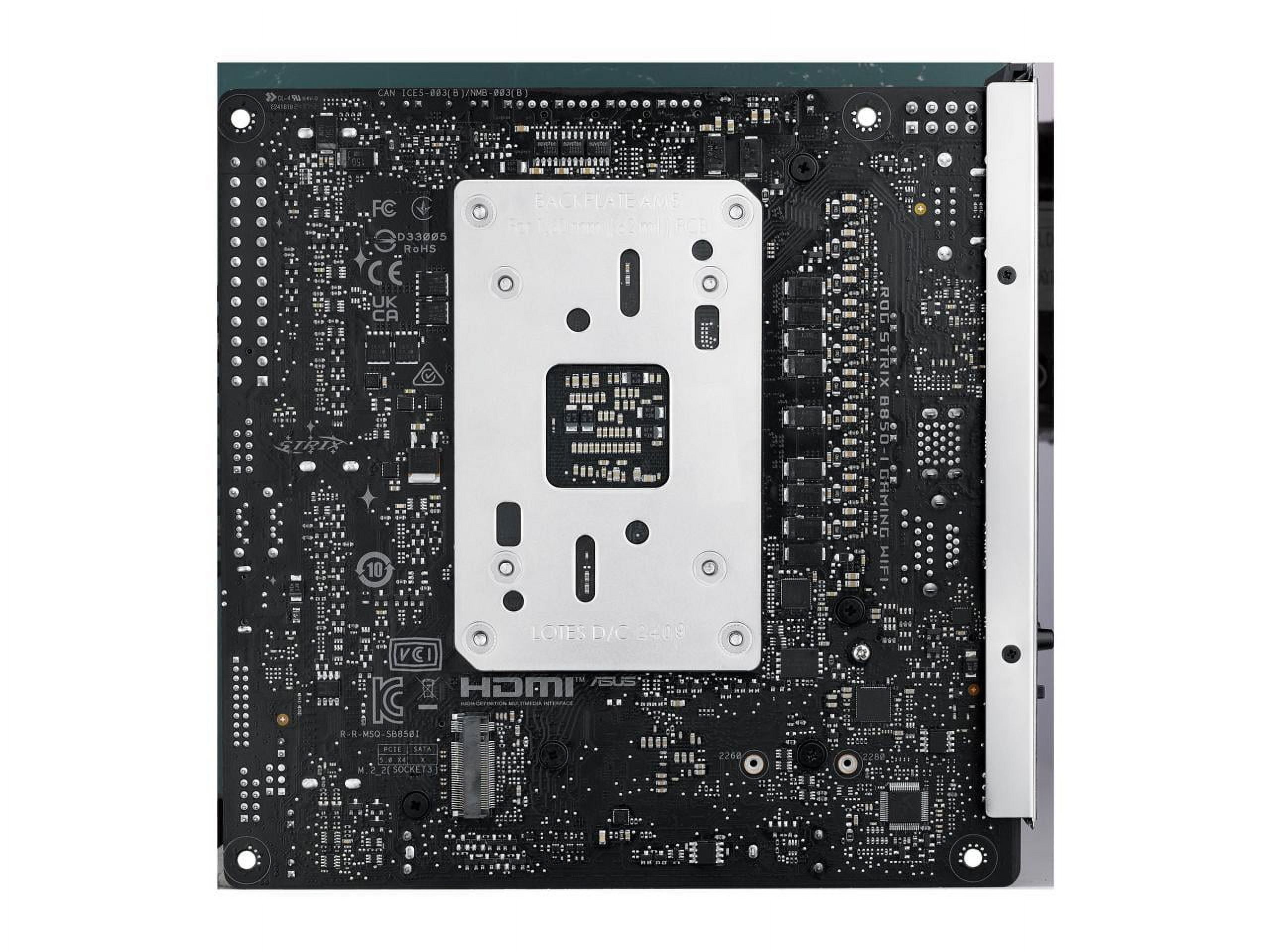 Asus ROG Strix B850-I GAMING WIFI Gaming Desktop Motherboard - AMD B850 Chipset - Socket AM5 - Mini ITX (90mb1k30-m0aay0)