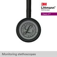 thumbnail image 3 of 3M Littmann Classic III Monitoring Stethoscope, Stainless Steel Smoke-Finish Chestpiece, 27" Black Tube, 3 of 15