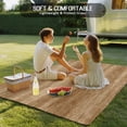 thumbnail image 4 of Brown Wooden Outdoor Rug for Patio/Deck/Porch, Non-Slip Large Area Rug 5 x 8 Ft, Vintage Western Country Wooden Plank Indoor Outdoor Rugs Washable Area Rugs, Reversible Camping Rug Carpet Runner, 4 of 8