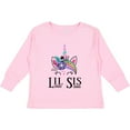thumbnail image 3 of Inktastic Little Sister Unicorn Lil Sis Girls Long Sleeve Toddler T-Shirt, 3 of 5