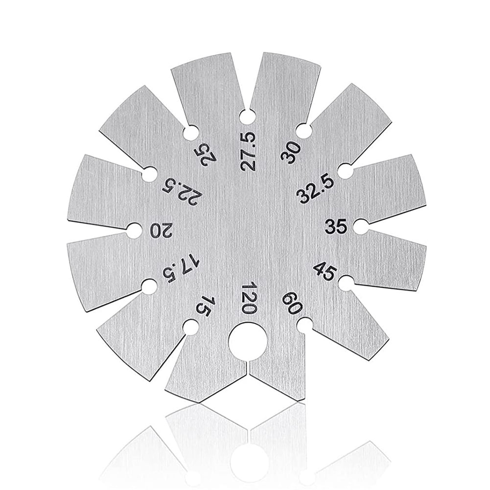 Nrpfell Bevel Gauge Angle Gauge Round Shape Knife Angle Finder Knife
