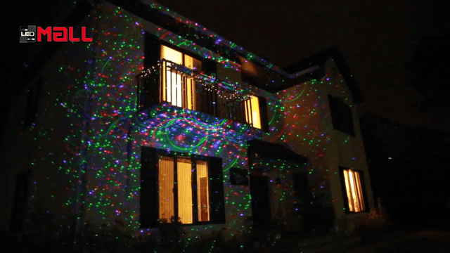 Motion 8 Patterns in 1 LEDMALL RGB Outdoor Garden Laser Christmas Lights 