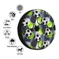 thumbnail image 4 of Goofa Football Pattern Universal Tire Cover for Jeep, SUV, Truck, and Trailer – Waterproof, UV-Resistant,Easy to Install, Fits 14"-17" Tires-15 inch, 4 of 6