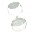 thumbnail image 2 of deevoka Glass Hourglass 30 Minutes Timming Gadget Creative Modern Bathroom Sandglass White, 2 of 9