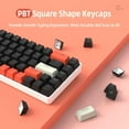 thumbnail image 3 of PBT Keycaps 108 Keys OEM Profile PBT Double Shot Keycap Set,ANSI US Layout for Mechanical Keyboard,Compatible with MX Switches Cherry/Gateron/Kailh/Akko Switch. (Retro Black & Orange), 3 of 7