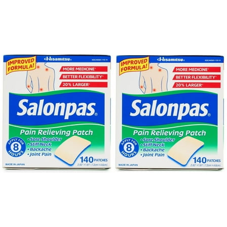 Salonpas Pain Relieving Patch 140 Patches - 2 Pack