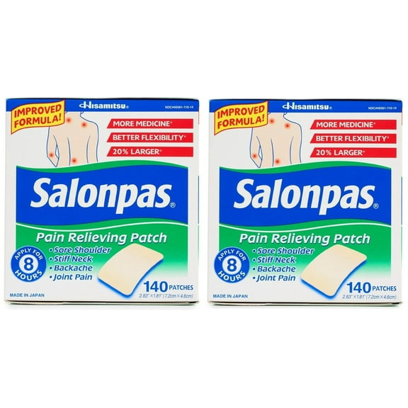 Salonpas Pain Relieving Patch 140 Patches - 2 Pack