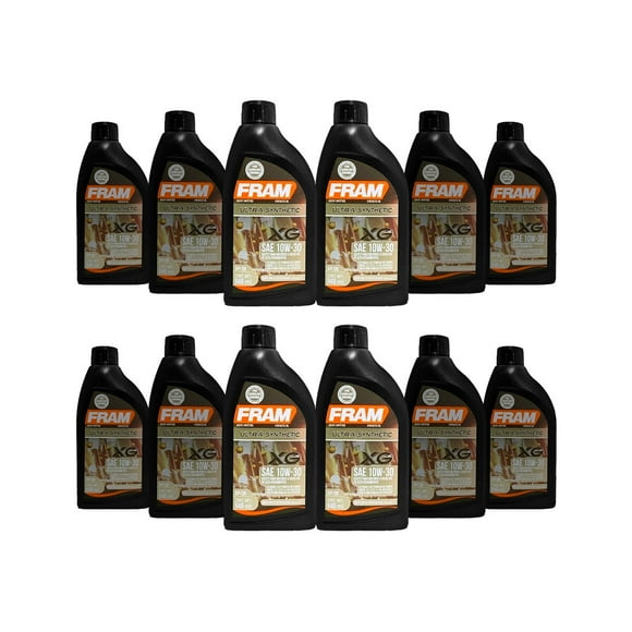 Aceite de Motor FRAM Ultra Sintético 10W30 Pack 12 Botellas