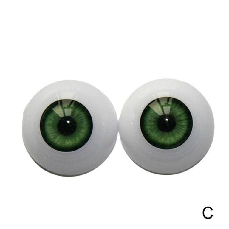 M01399 MOREZMORE 20 3D Eye Stickers Puppet Doll Iris Pupil 3mm