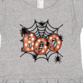thumbnail image 4 of Inktastic Halloween Boo with Spiders in Web Girls Toddler Dress, 4 of 5