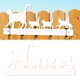 thumbnail image 3 of Decoraciones Metal Little Gat Garden Silhouette Ornament (s) White, 3 of 9