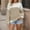 003 Khaki, variant on Women's Striped Oversized Sweaters Crewneck Long Sleeve Pullover Knit Top Casual Trendy Sweater