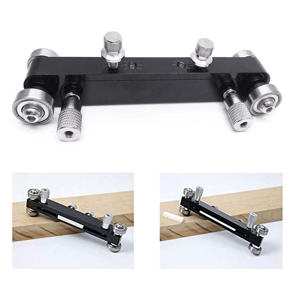 Becikitc Adjustable Guitar Nut & Saddle Sander Tool, Aluminum Alloy Luthier Leveling Grinder, Black