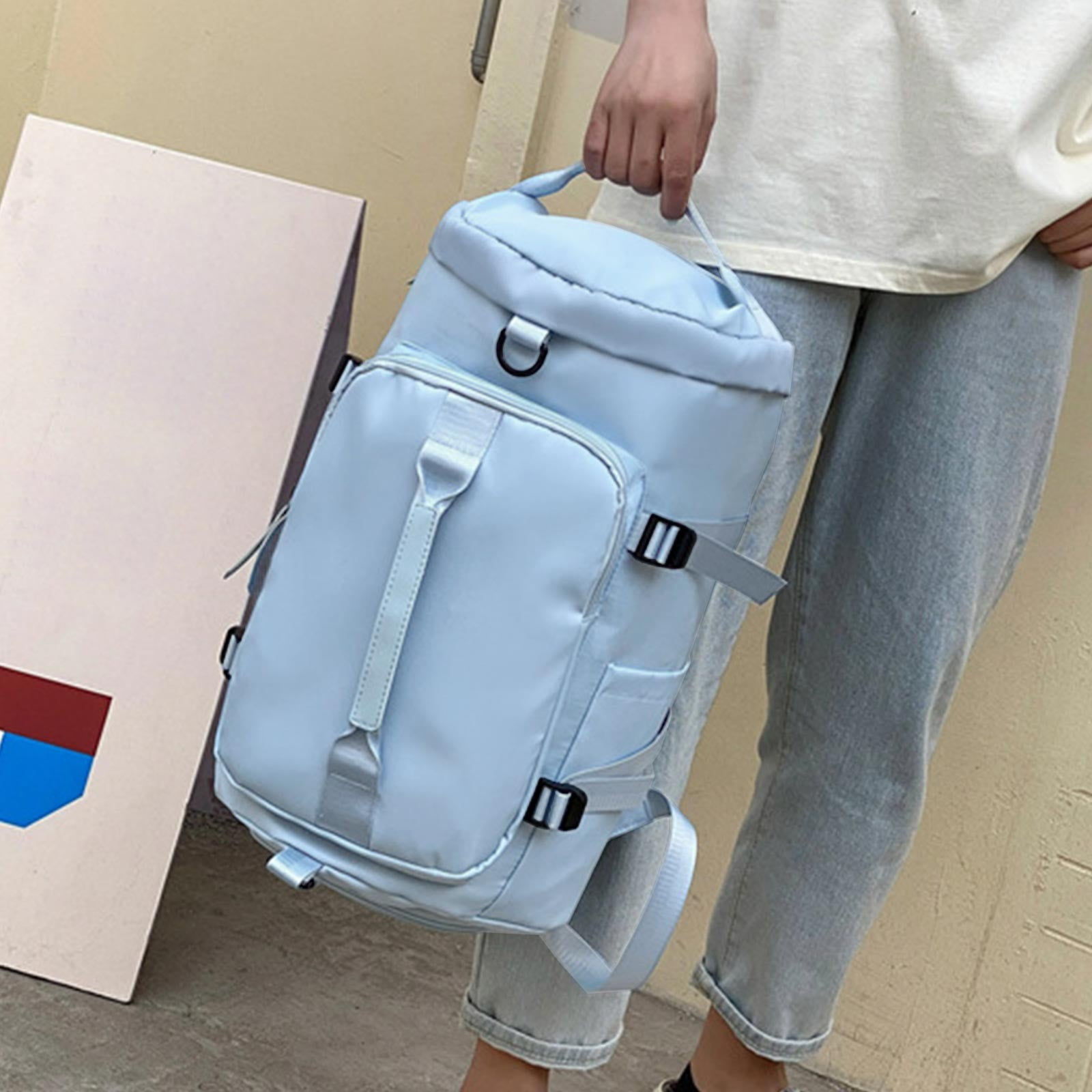 Gym Bag for Men and Women Sports Duffle Bag Travel Backpack Weekender Overnight Bag with Shoes Compartment and Wet Pocket
