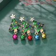 thumbnail image 2 of SZTXJ 4 Pieces Rhinestone Christmas Brooch Pin Set for Women, Cute Crystal Enamel Pins Jewelry Pins Christmas Tree Bells, Christmas Tree Shaped Corsag, 2 of 2
