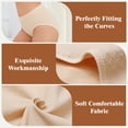 thumbnail image 5 of Women High Waisted Underwear Shapewear, Seamless Briefs Full Coverage Ladies Panties 2Black+2Skin S, 5 of 7
