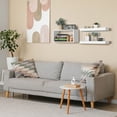 thumbnail image 6 of Sorbus Floating Shelves for Wall Set of 3 - Bathroom Shelves for Wall Storage, Over Toilet, Bedroom, Farmhouse, Wall Decor - 2 Floating Shelves with Invisible Brackets & 1 Rectangular Box, 6 of 7