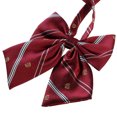 thumbnail image 4 of Men Microfiber Pre-tied Business Bow Tie Set (Wine), 4 of 7