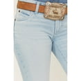 thumbnail image 2 of Wrangler Women's Retro Mid Rise Light Wash Mae Wide Leg Trouser Jeans - 112330011 32W x 36L, 2 of 4