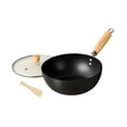 thumbnail image 3 of DOLITY Iron Wok Pan Household Home No Coating Induction Cooker Cooking Pot Nonstick 18cm, 3 of 9