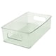 thumbnail image 3 of Cajas de almacenamiento transparentes Gloria Cesta organizadora de almacenamiento apilable para oficina verde, 3 of 9
