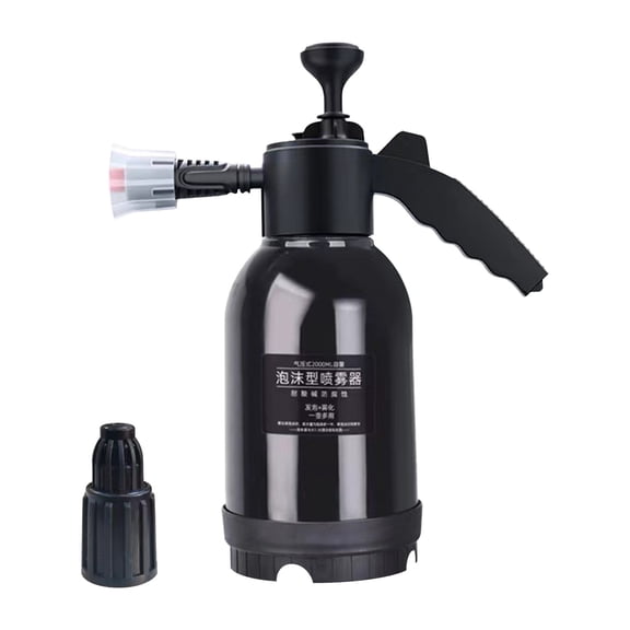 2L Car Wash Pump Foam Sprayer, 0.5 Gallon Hand Pressurized Soap Sprayer for Home Cleaning, Spraying Weeds, Car Detailing, Garden Watering